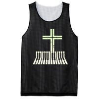 Christian Piano Cross Keyboard Pianist Mesh Reversible Basketball Jersey Tank