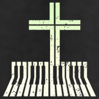 Christian Piano Cross Keyboard Pianist Golf Towel