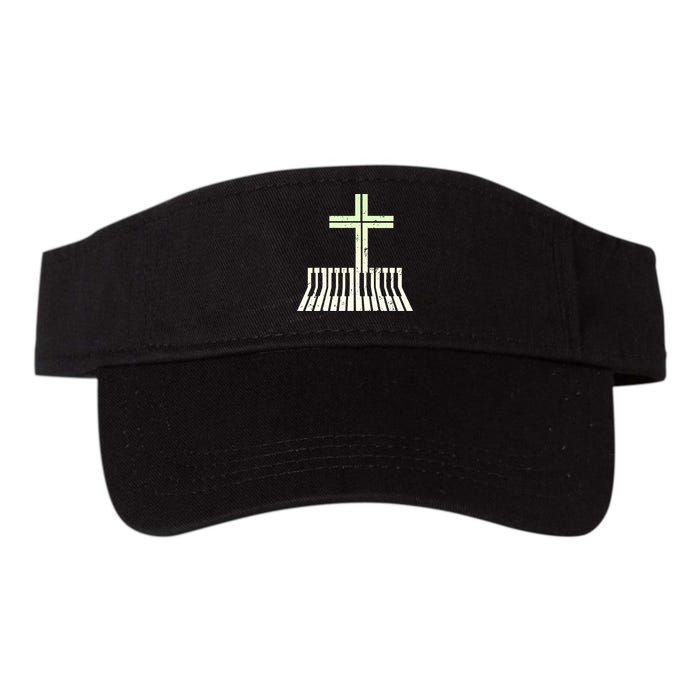 Christian Piano Cross Keyboard Pianist Visor