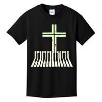 Christian Piano Cross Keyboard Pianist Kids T-Shirt