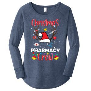 Christmas Pharmacy Crew Xmas Funny Christmas Matching Group Gift Women's Perfect Tri Tunic Long Sleeve Shirt