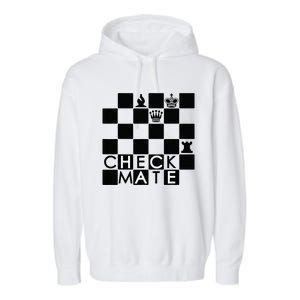 Chess Pieces Chess Checkmate Chess Club Chessboard Garment-Dyed Fleece Hoodie