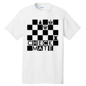 Chess Pieces Chess Checkmate Chess Club Chessboard Tall T-Shirt