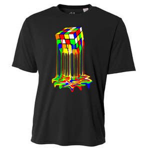 Colorful Puzzle Cube Design Cooling Performance Crew T-Shirt