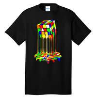 Colorful Puzzle Cube Design Tall T-Shirt