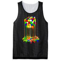 Colorful Puzzle Cube Design Mesh Reversible Basketball Jersey Tank