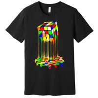 Colorful Puzzle Cube Design Premium T-Shirt