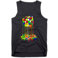 Colorful Puzzle Cube Design Tank Top