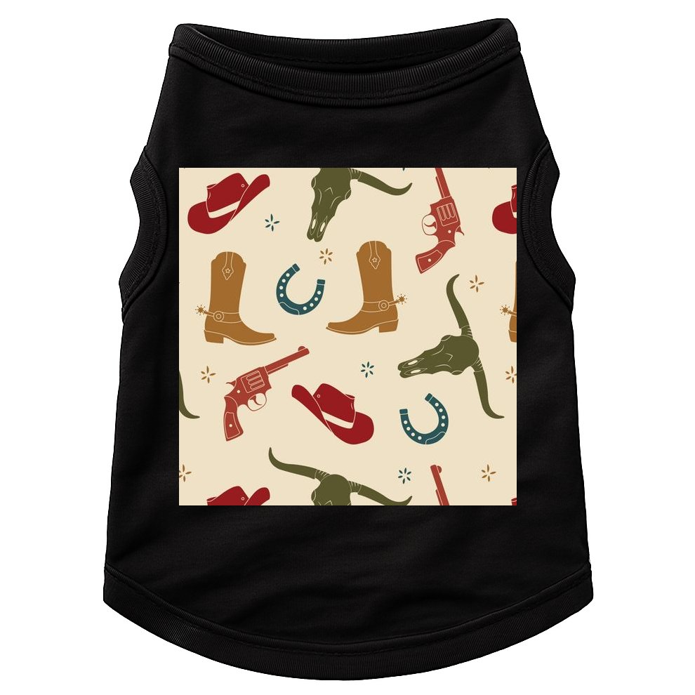 Cowboy Pattern Doggie Tank