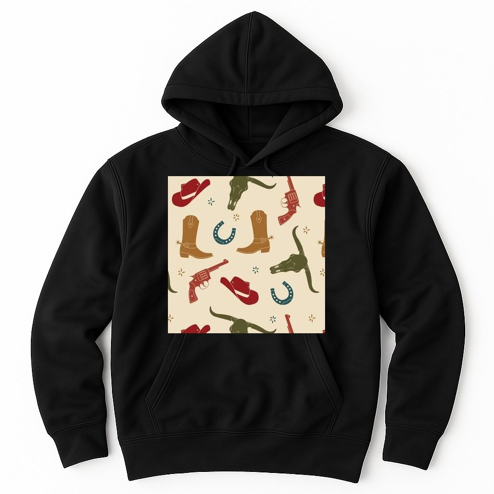 Cowboy Pattern Hoodie