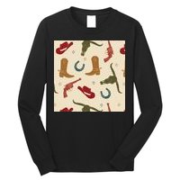 Cowboy Pattern Long Sleeve Shirt