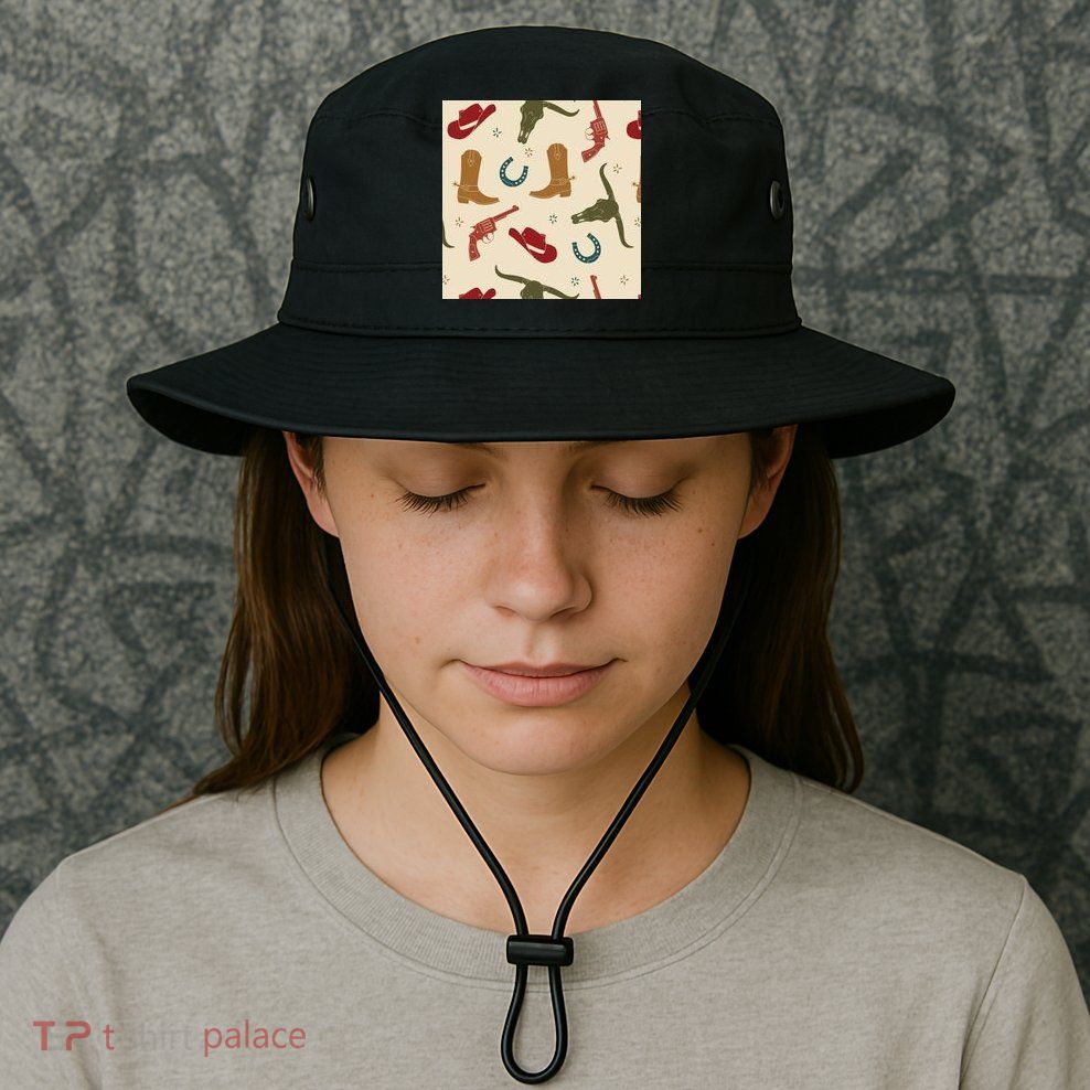 Cowboy Pattern Bucket Hat