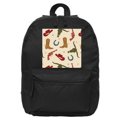 Cowboy Pattern 16 in Basic Backpack