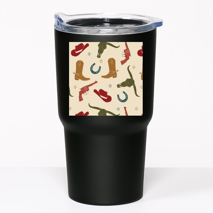 Cowboy Pattern Tumbler