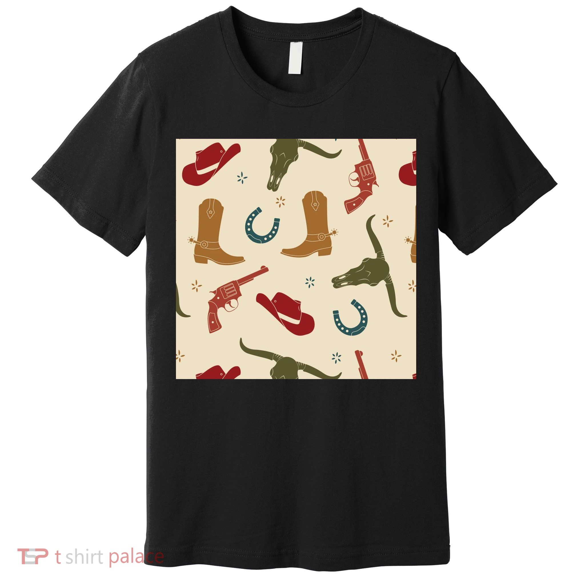 Cowboy Pattern Premium T-Shirt