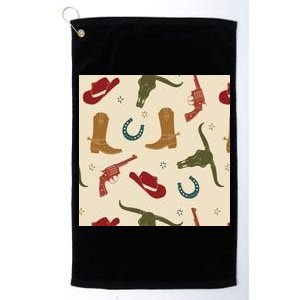 Cowboy Pattern Platinum Collection Golf Towel