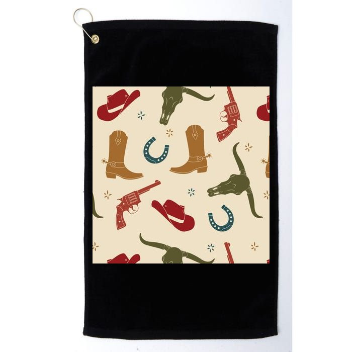 Cowboy Pattern Golf Towel