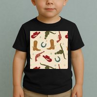Cowboy Pattern Toddler T-Shirt