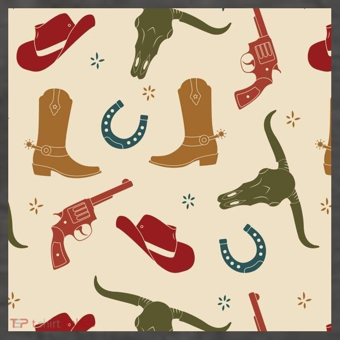 Cowboy Pattern Vector Backpack