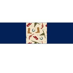 Cowboy Pattern Bumper Sticker