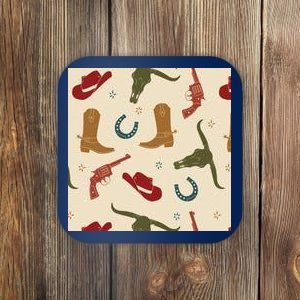 Cowboy Pattern Coaster