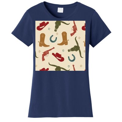 Cowboy Pattern Women's T-Shirt