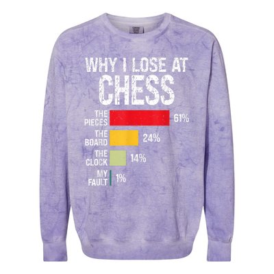 Chess Player Coach Lover Joke For Board Game Geek Women Colorblast Crewneck Sweatshirt