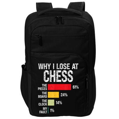 Chess Player Coach Lover Joke For Board Game Geek Women Impact Tech Backpack