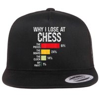 Chess Player Coach Lover Joke For Board Game Geek Women Flat Bill Trucker Hat