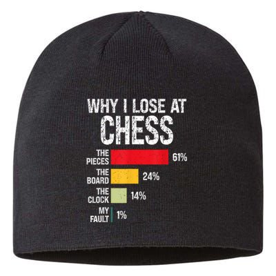 Chess Player Coach Lover Joke For Board Game Geek Women Sustainable Beanie