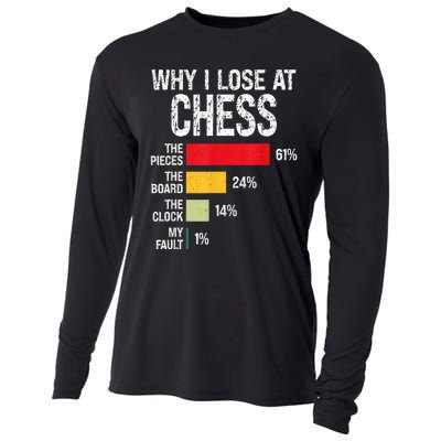 Chess Player Coach Lover Joke For Board Game Geek Women Cooling Performance Long Sleeve Crew