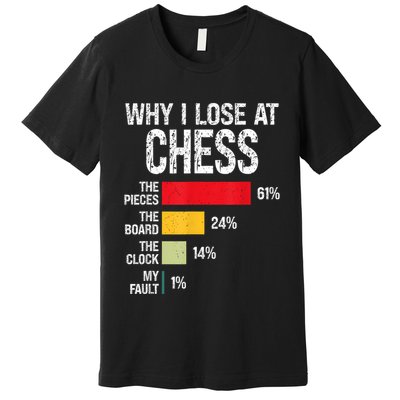 Chess Player Coach Lover Joke For Board Game Geek Women Premium T-Shirt
