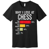 Chess Player Coach Lover Joke For Board Game Geek Women Premium T-Shirt