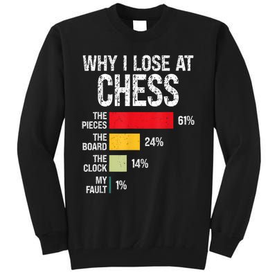 Chess Player Coach Lover Joke For Board Game Geek Women Tall Sweatshirt