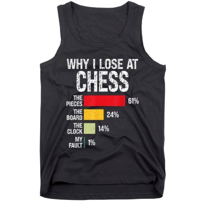 Chess Player Coach Lover Joke For Board Game Geek Women Tank Top