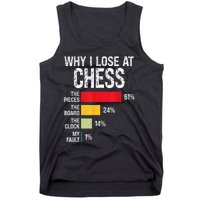 Chess Player Coach Lover Joke For Board Game Geek Women Tank Top