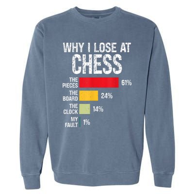 Chess Player Coach Lover Joke For Board Game Geek Women Garment-Dyed Sweatshirt