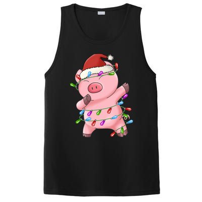 Cute Pig Christmas Dabbing Meaningful Gift PosiCharge Competitor Tank