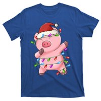 Cute Pig Christmas Dabbing Meaningful Gift T-Shirt