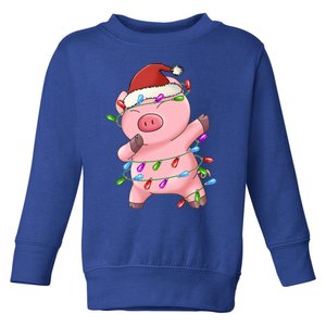 Cute Pig Christmas Dabbing Meaningful Gift Toddler Sweatshirt