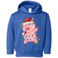 Cute Pig Christmas Dabbing Meaningful Gift Toddler Hoodie