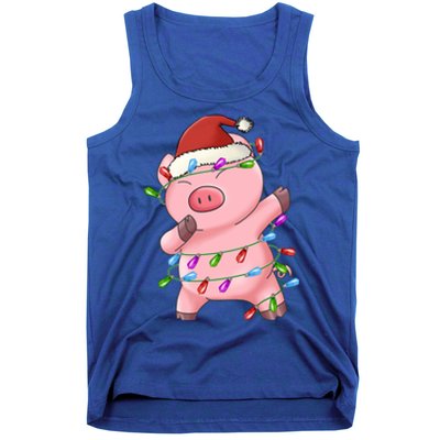 Cute Pig Christmas Dabbing Meaningful Gift Tank Top