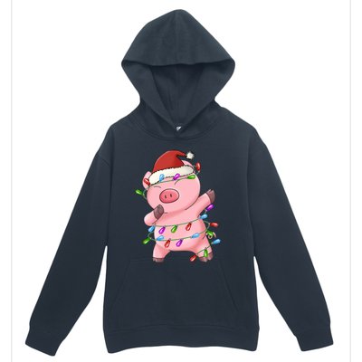 Cute Pig Christmas Dabbing Meaningful Gift Urban Pullover Hoodie