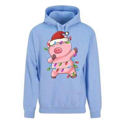 Cute Pig Christmas Dabbing Meaningful Gift Unisex Surf Hoodie