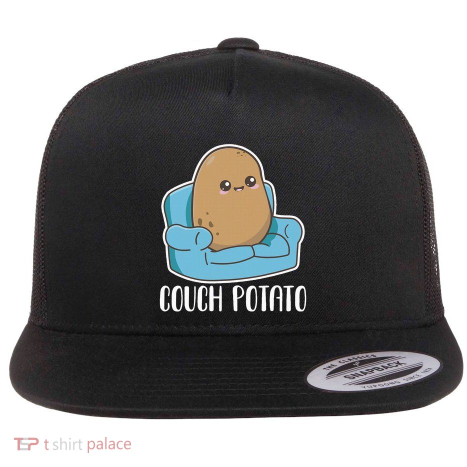 Couch Potato Cute Kawaii Funny Potato Costume Flatbill Hat