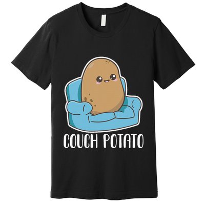 Couch Potato Cute Kawaii Funny Potato Costume Premium T-Shirt
