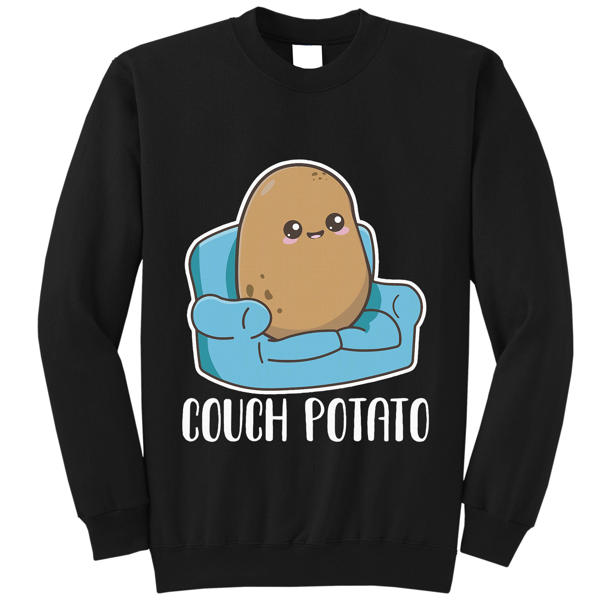 Couch Potato Cute Kawaii Funny Potato Costume Tall Sweatshirt