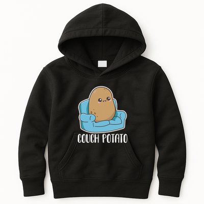 Couch Potato Cute Kawaii Funny Potato Costume Kids Hoodie