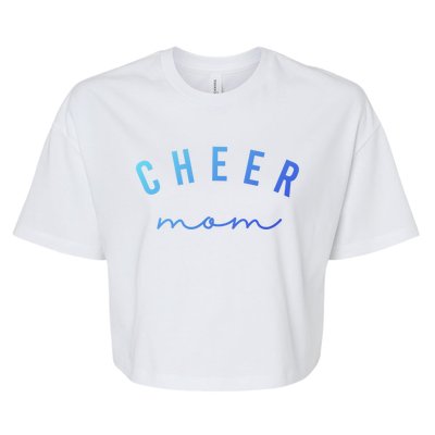 Cute Pink Cheer Mom Gift Bella+Canvas Jersey Crop Tee