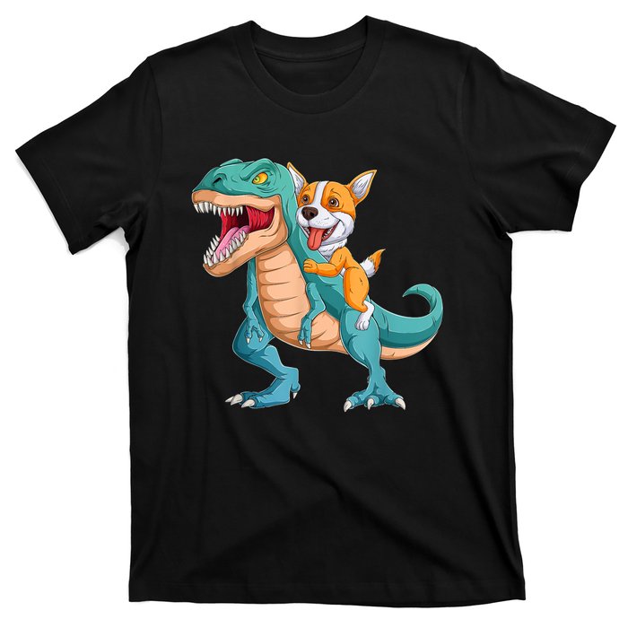 Corgi Puppy Corgi T Rex Dinosaur For Pet Lovers T-Shirt